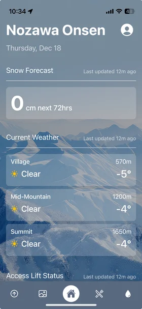Nozawa Onsen Guide app screenshot 1