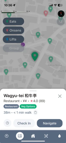 Nozawa Onsen Guide app screenshot 2